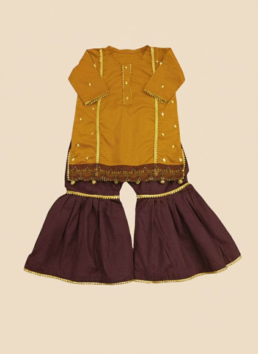 Embellished Kameez with Gharara