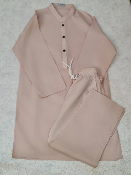 Powder Pink Kurta & Trouser