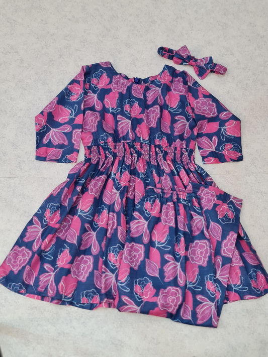 Printed Frock with Trouser