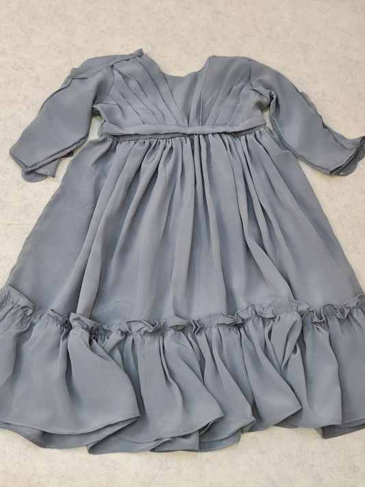 Girls grey long dress by ELADENS Pakistan