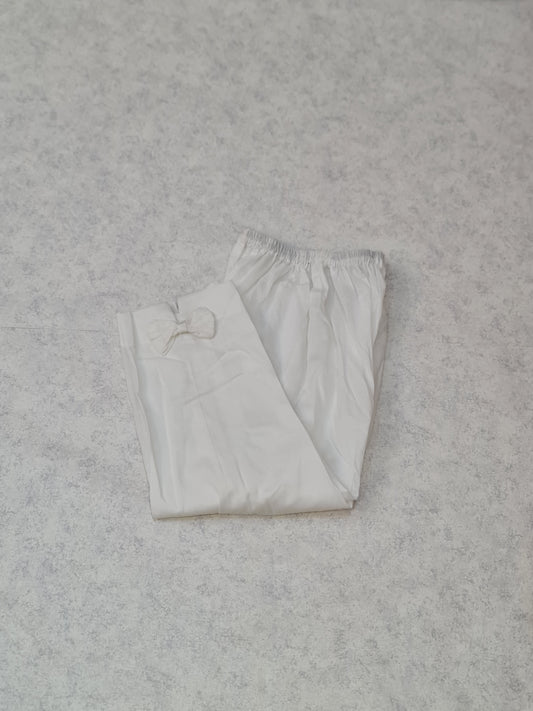 Girls white bow trouser by ELADENS Pakistan