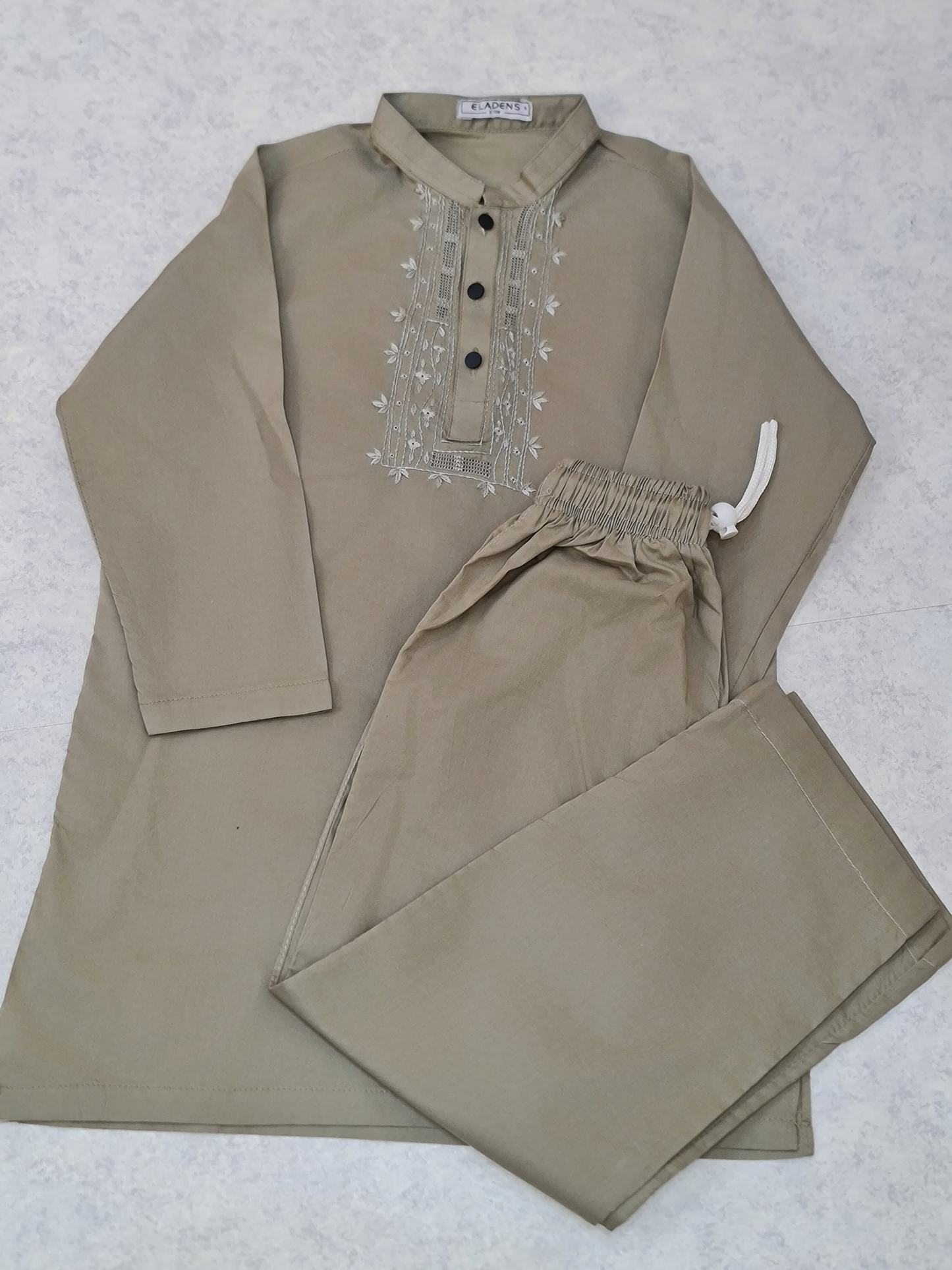 Tarkashi Hand Embroidered Moss Green Kurta & Trouser