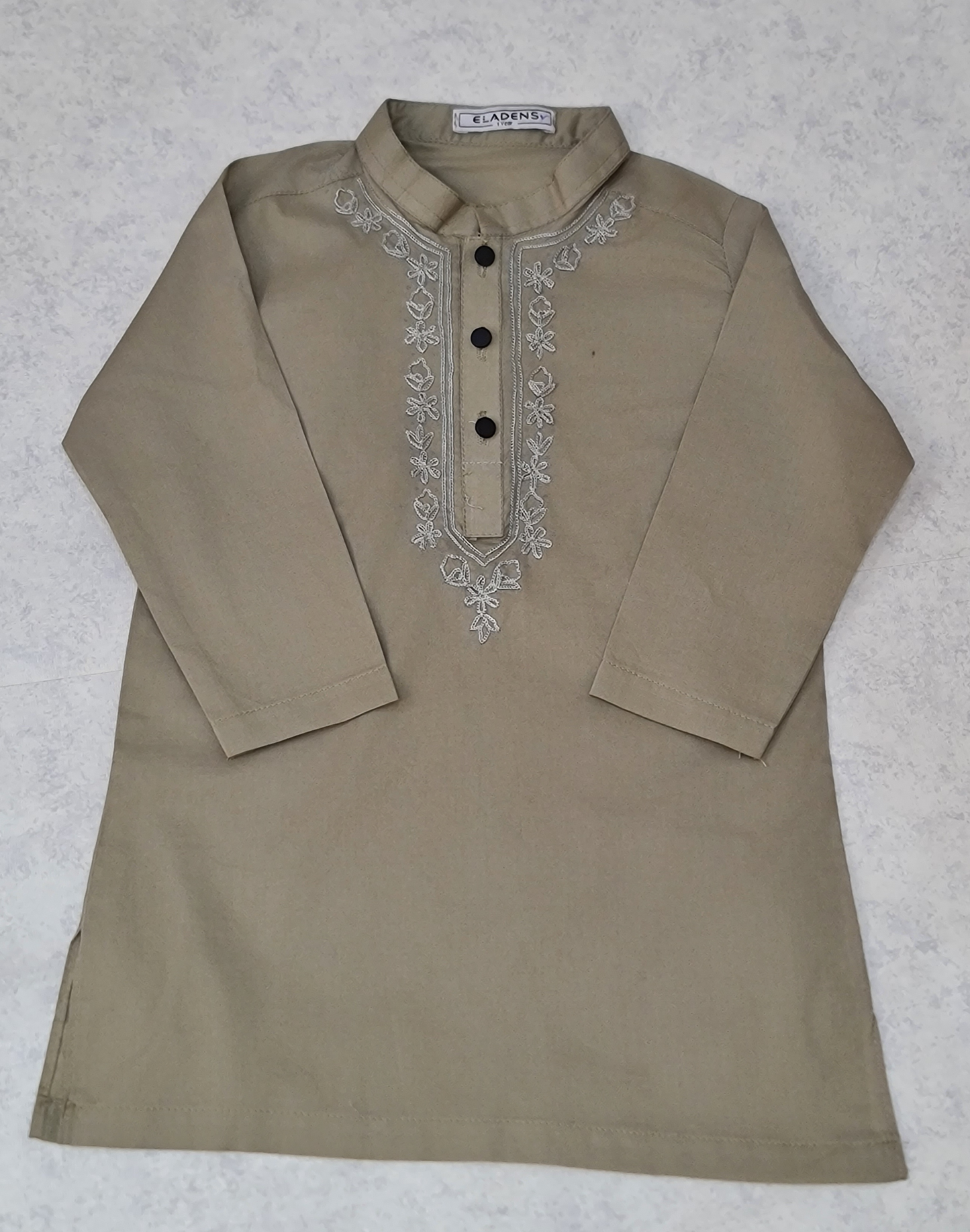 Hand Embroidered Moss Green Kurta & Trouser