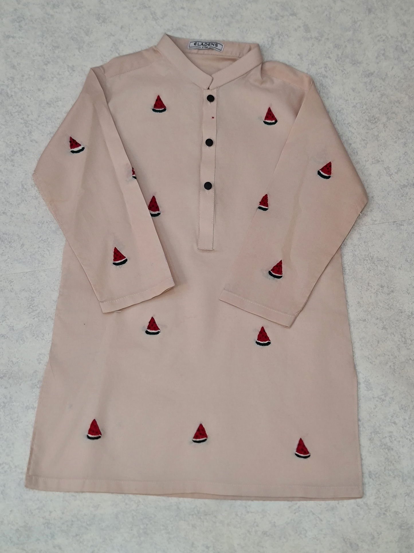 Hand Embroidered Powder Pink Kurta & Trouser