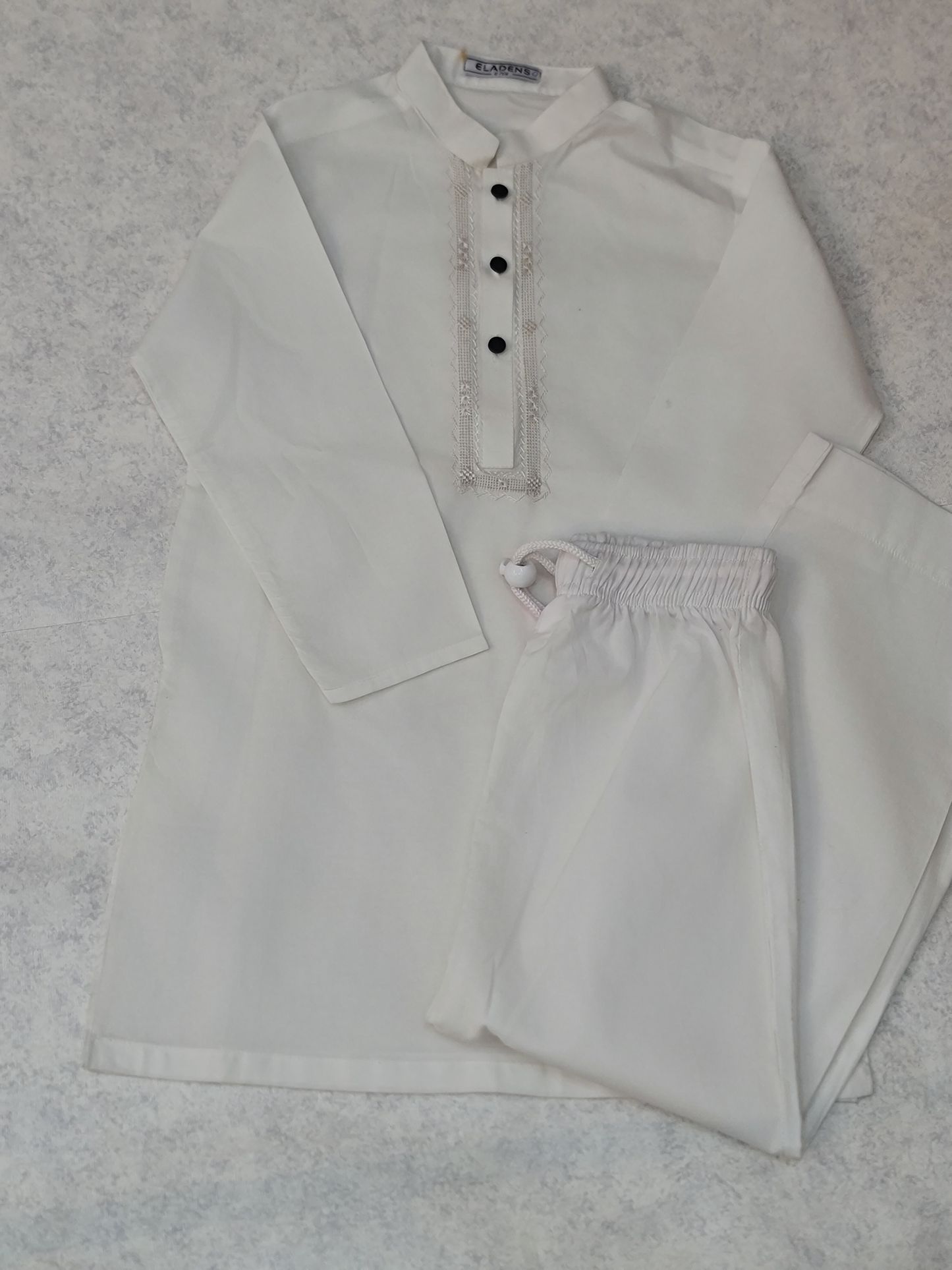Tarkashi Hand Embroidered White Kurta & Trouser
