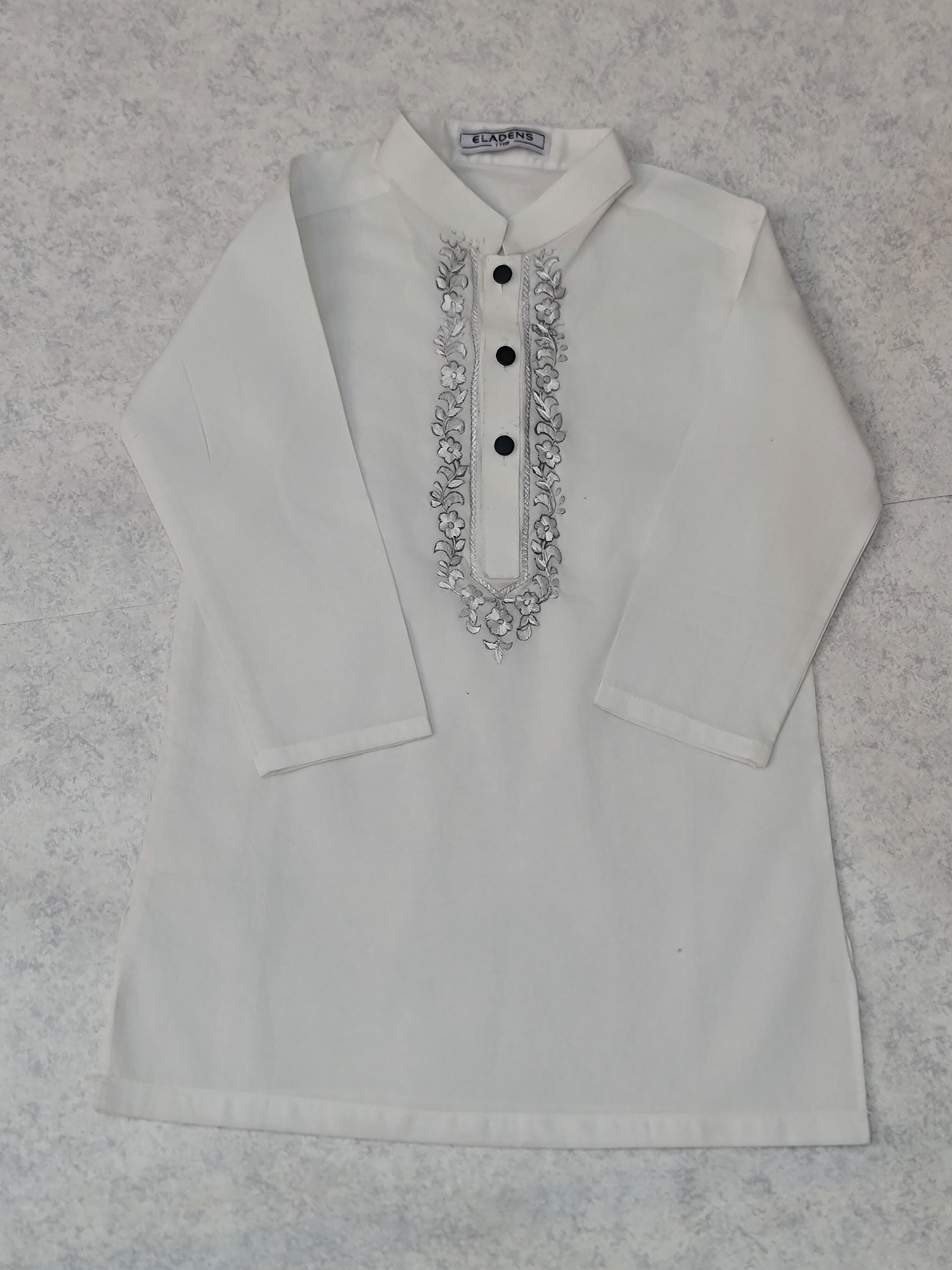 Hand Embroidered White Kurta & Trouser