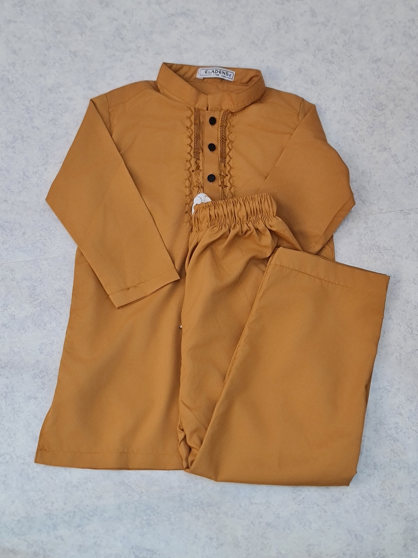 Tarkashi Hand Embroidered Amber Kurta & Trouser