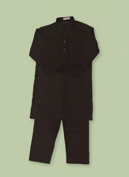 Boys Black Kurta Trouser